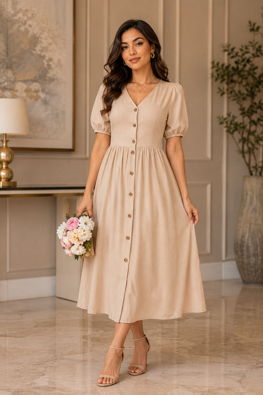 Sage Elegance Maxi Dress