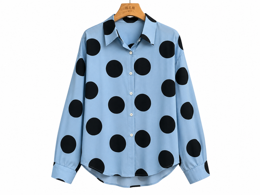 Retro Glam Polka Top