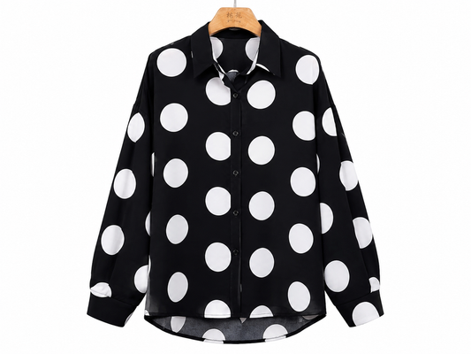 Retro Glam Polka Top