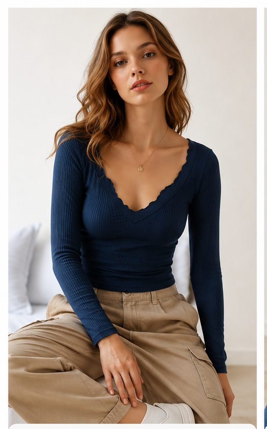 Cloudline Ribbed Top