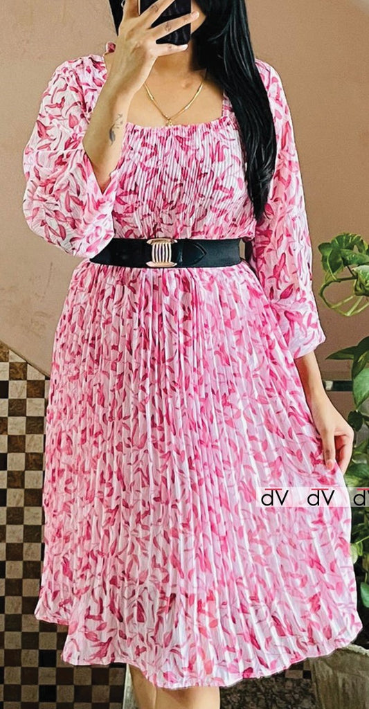 Georgette A-Line Dress